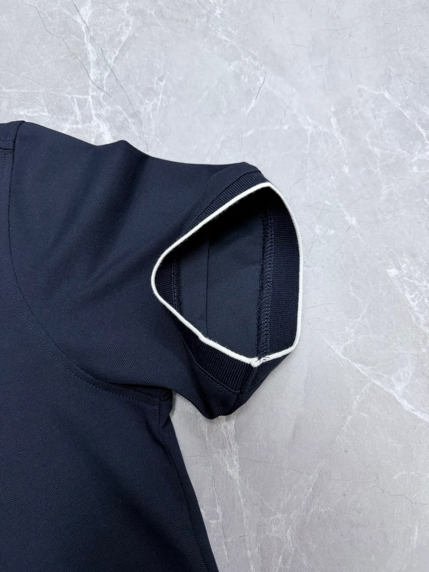 150BC 26New Arrival embroidered solid color short-sleeved button-down polo shirt, high version. Size: S.M.L.XL.XXL.